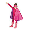 Girl's Superhero Cape & Mask Image 1