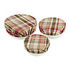 Give Thanks Plaid Woven Dish Cover (Set Of 3) Image 1