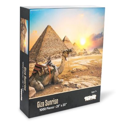 Giza Sunrise Ancient Egypt Pyramid Puzzle  1000 Piece Jigsaw Puzzle Image 1