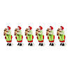 Glass Santa With Teddy Bear Ornament (Set Of 6) 7"H Glass Image 2