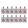 Glass Winter Wishes Barn Ornament (Set Of 12) 6.25"H Metal Image 2