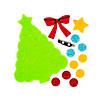 Glitter Felt Christmas Pin Craft Kit - Makes 12 Image 1