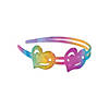 Glitter Rainbow Headbands - 6 Pc. Image 1