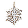 Glittered Snowflake Ornament (Set Of 3) 4.75"H Resin Image 3
