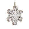 Glittered Snowflake Ornament (Set Of 3) 4.75"H Resin Image 4