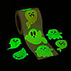 Glow-in-the-Dark Halloween Ghost Sticker Roll Image 1
