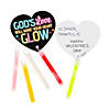 Glow Sticks Valentine Exchanges with Religious Card for 12 Image 1