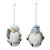 Gnome Sleigh Bell Ornament (Set Of 12) 4.25"H Resin Image 1