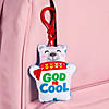 God is Cool Backpack Clip Keychains - 12 Pc. Image 1