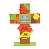 God Never Leaves Me Cross Stand Up Craft Kit - Makes 12 Image 1