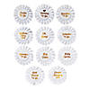 Gold & White Baby Shower Badges - 12 Pc.	 Image 1