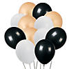 Gold, Black & White Balloon Bouquet - 49 Pc. Image 1