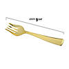 Gold Disposable Plastic Serving Forks (50 Serving Forks) Image 1
