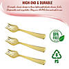 Gold Disposable Plastic Serving Forks (50 Serving Forks) Image 2
