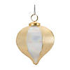 Gold Irredescent Ornament (Set Of 6) 4"H, 4.5"H Glass Image 2