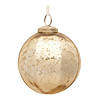 Gold Ribbed Mercury Ornament (Set Of 6) 4"D Glass Image 2