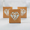 Gold Tented Favor Boxes with Diamond-Shaped Window - 12 Pc. Image 1