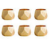 Gold Triangle Band Napkin Ring (Set Of 6) Image 1