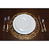 Gold Woven Paper Round Placemat (Set Of 6) Image 1
