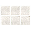Gold Woven Paper Square Placemat (Set Of 6) Image 1