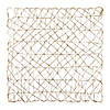 Gold Woven Paper Square Placemat (Set Of 6) Image 1