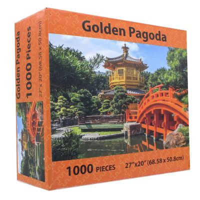 Golden Pagoda 1000 Piece Landscape Jigsaw Puzzle Image 2