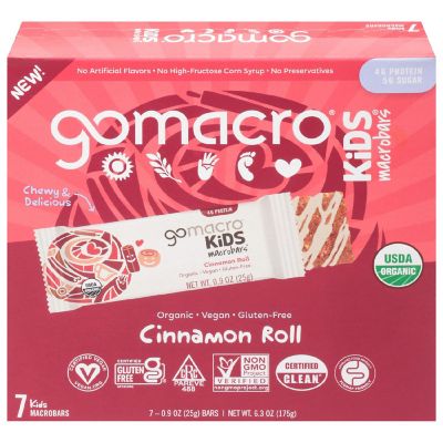 Gomacro - Bar Cinnamon Roll Kid - Case of 7-6.3 OZ Image 1