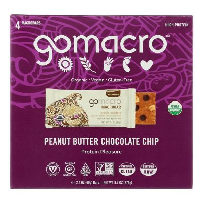 Gomacro - Bar Peanut Butter Cchip - Case of 7-4/2.4 OZ Image 1