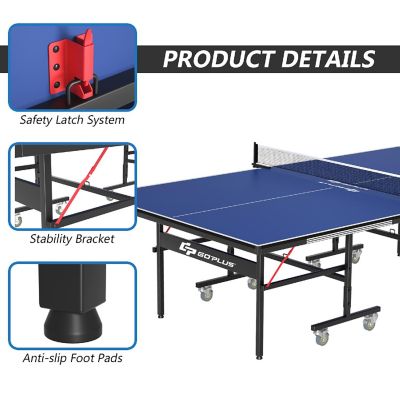 Goplus Foldable Professional Table Tennis Table for Indoor/Outdoor Playing Image 2