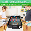 GoSports 32 Inch Tabletop Foosball Game Set - Mini Foosball Table - Black Image 1
