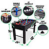 Gosports 48" game room size foosball table - black finish - includes 4 balls and 2 cup holders Image 3