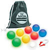 GoSports 85mm LED Bocce Ball Game Set - Includes 8 Light Up Bocce Balls (8.5oz each), Pallino, Case and Measuring Rope Image 1
