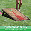 GoSports Classic Cornhole Set with Rustic Wood Decals Image 2