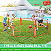 GoSports Gagagon 10 ft Gaga Ball Pit - Portable Indoor/Outdoor Game Set - Includes 2 Balls and Carrying Case Image 1