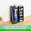 Gosports premium wooden golf bag organizer and storage rack - black Image 3