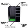 Gosports premium wooden golf bag organizer and storage rack - black Image 4