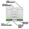 Gosports premium wooden golf bag organizer and storage rack - white Image 1