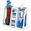 Gosports premium wooden golf bag organizer and storage rack - white Image 4