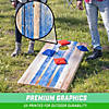GoSports Tough Toss All Weather Cornhole Outdoor Game - 2 Regulation Size Boards, 8 Bean Bags, and Carry Case - Rustic Image 1