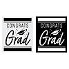 Graduation Party Congrats Grad Mini Wine Bottle Labels - 12 Pc. Image 1