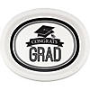 Graduation School Spirit White Oval Plates Image 1