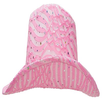 Gravity Trading Glitter Sequin Trim Cowboy Hat, Light Pink Image 2