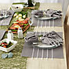 Gray And White Stripe Tassel Placemat (Set Of 4) Image 2