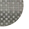 Gray Basketweave Round Woven Placemat (Set Of 4) Image 1