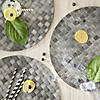 Gray Basketweave Round Woven Placemat (Set Of 4) Image 3