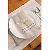 Gray French Stripe Placemat (Set Of 6) Image 2