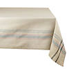 Gray French Stripe Tablecloth 60X84 Image 1