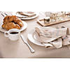 Gray French Stripe Tablecloth 60X84 Image 2