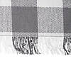 Gray Heavyweight Check Fringed Placemat (Set Of 6) Image 4