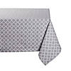 Gray Lattice Tablecloth 60X104 Image 1